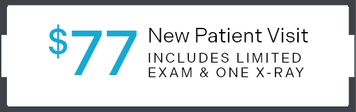 $77 New Patient visit banner stamp